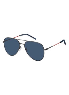 Buy Men's Uv Protection Pilot Shape Metal Sunglasses Th 2111/G/S Blue 55 - Lens Size: 55 Mm - Mtdk Ruth in UAE