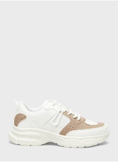 Buy Lace Up Low Top Sneakers in Saudi Arabia