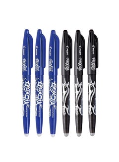 Buy 6-Piece Frixion Erasable Ball Pen 0.7mm Tip Multicolour in UAE