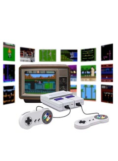 اشتري Retro 8-bit Game Console with 400 Built-in Games, 2 Classic Controllers, Plug and Play AV Output for Family Fun, Suitable for Kids and Adults في الامارات