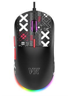 Buy Wired gaming mouse RGB luminous lightweight gaming mouse protective sticker custom gaming mouse office business gaming integrated mouse desktop notebook USB wired mouse in UAE