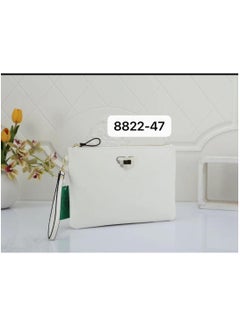 Buy Luxury Leather Clutch Bag Handmade Soft  Leather Wristlet, leather look boutique pouch in UAE