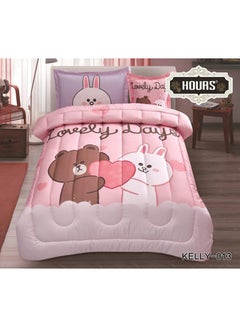 Buy Comforter set for children's summer bed, heavy filling, excellent soft texture, 4 pieces in Saudi Arabia