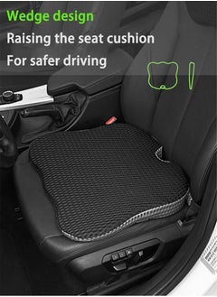 Buy 4D Mesh Covered Breathable Car Booster Seat Cushion, Office Hip Cushion, Thickened Memory Foam Cushion, Home Stool Chair Cushion Seat Cushion Driving Car Seat Cushion Improves Vision Posture in Saudi Arabia