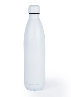 Buy Nessan 1000ml Sport Water Bottle Vacuum Insulated Stainless Steel Sport Water Bottle Leak-Proof Double Wall Cola Shape Water Bottle, Keep Drinks Hot & Cold - White in UAE