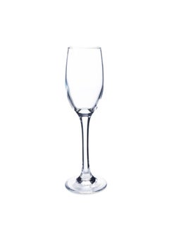 Buy Ivaan 4-Piece Flute Glass Set 340Ml - Clear in UAE