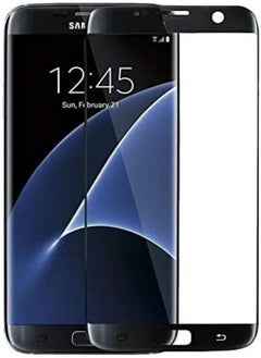 Buy 5D Tempered Glass for Samsung Galaxy S7 edge Full Screen Protector | BLACK FRAME in Egypt