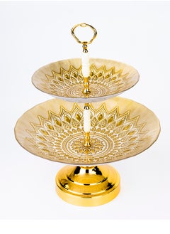 اشتري ELENOR Kostanay 2 Tier Bowl Serving Set With Foot 21cm - 31cm في الامارات