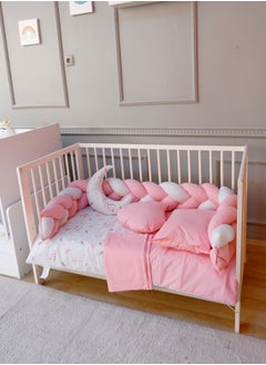 Buy Triple Braided Baby Bed Rails with Quilt, Pillows and Sheet in Saudi Arabia