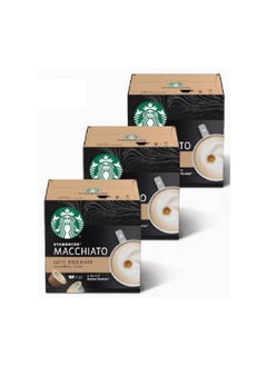 Buy Nescafe Dolce Gusto Latte Macchiato 12 Pods 129g Pack of 3 in UAE