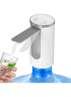 Buy Water Bottle Dispenser, Foldable Automatic Water Bottle Pump, Rechargable Wireless Auto Electric Gallon Bottled Drinking Water Pump Portable Electric Water Pump Quantitative effluent (White) in Saudi Arabia