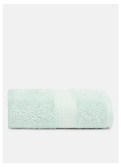 اشتري Feather Touch Bath Towel 550 GSM 100% Cotton Terry 70x140 cm -Luxury Feel Super Absorbent Quick Dry Green في الامارات