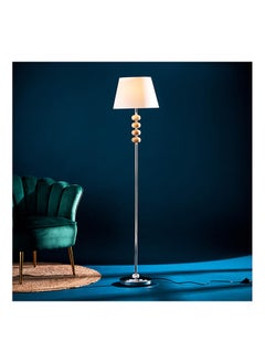 Buy Corsica Metal Floor Lamp With Fabric Shade 160 x 35 cm in UAE