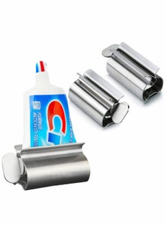 Buy Stainless Steel Rolling Tube Toothpaste Squeezer Dispenser in UAE