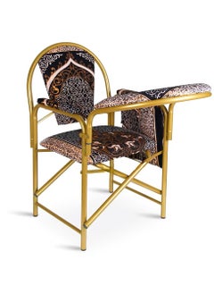 Buy A prayer chair suitable for the elderly Comfortable to sit and recite the Holy Quran for long periods Foldable lightweight and easy to carry Suitable size and elegant shape with golden patterns in UAE