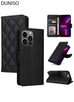 اشتري iPhone 14 Pro Phone Case Wallet Case with Card Slots Holder Magnetic Clasp Shockproof Flip Folio Book Protective Cover Women Men for iPhone 14Pro Phone Case في الامارات