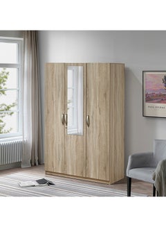 Buy Kulltorp Plus 3-Door Wardrobe with Mirror 52 x 182 x 120 cm in Saudi Arabia