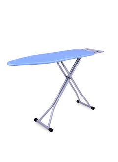 اشتري Wide Ironing Board with Iron Station Holder | Heat-Resistant Cover | Non-Slip Folding Ironing Stand | Adjustable Height | Cotton Cover في السعودية