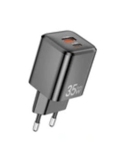 اشتري Awei PD66-EU 35W, GaN, Fast Charging Adapter, Black في مصر