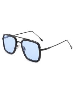 Buy Square Frame Iron Man Sunglasses Blue/Black in Saudi Arabia