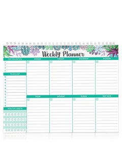 Buy Weekly Desk Planner and To Do List Notepad-19X25.4cm in UAE