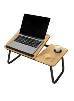 اشتري Laptop Table, Portable Laptop Table breakfast tray writing desk With Glass Holder for Bed, Couch, Sofa, Floor في الامارات