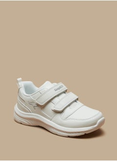 Buy Boys Textured Sneakers with Hook and Loop Closure in UAE