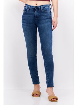 اشتري Women Skinny Fit Wash Stretchable Jeans, Blue في الامارات