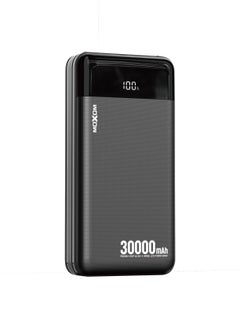 Buy Power Bank with Built in Cables, 30000 mAh Portable Charger with and LED Display Compatible with iPhone/iPad/Samsung Galaxy and Other Smart Devices in UAE