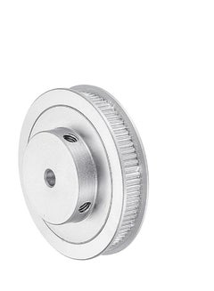 اشتري 80 Teeth 5mm Bore Timing Pulley, Aluminium Synchronous Wheel Silver with M5 Screw for 3D Printer Belt, CNC Machine في السعودية