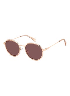 Buy Unisex Polarized Metal Sunglasses Pld 4173/G/S/X Violet 47 - Lens Size: 47.3 Mm - Gold Copp in UAE