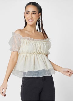 Buy Ruffle Sleeve Top in UAE