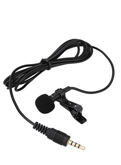 Buy Lavalier Clip Metal Stereo Microphone LU-D1701 Black in Egypt