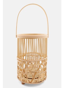 Buy Bamboo Lantern Braid With Handle, Beige in Saudi Arabia