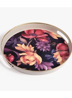 Buy Round serving tray, mirror model, with engraving in Saudi Arabia