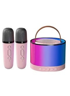 Buy K52 Dual Microphone Karaoke Bluetooth Speaker, Wireless, Portable, RGB Light, 3-in-1 Functionality, Professional Sound, Lightweight in UAE