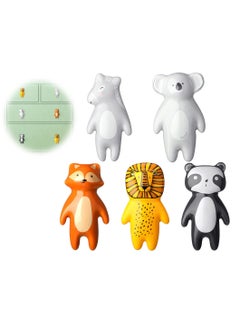 اشتري Cute Animal Knobs, 5 Pieces Animal Drawer Pulls  Ceramic Knobs Cabinet Knobs Kids Dresser Nursery Drawer Handles Cupboard Knobs for Nursery Room Bedroom Bathroom Kitchen في السعودية