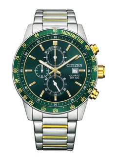 اشتري Chronograph Quartz Green Dial Stainless Steel Men's Watch AN3689-55X في الامارات