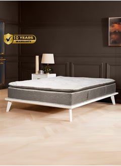 Buy Polivia | Multi Layer Bed Mattress 12 Layers Thickness 29 cm Size Queen - 120x200 cm - Beige & Ivory in Saudi Arabia