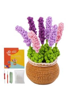 اشتري Purple Lavender Crochet Kit, Crochet Kit for Beginners with Step-by-Step Instructions and Video Tutorials, Suitable for Adults and Kids-Home Decoration, Gift Choice في السعودية