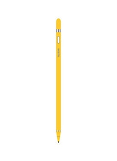 Buy Touch Pen 100mAh, 1.45mm Soft Fine Tip, Built in Micro USB Charging, Easy to Use Touch Stylus Pen For iOS/Andriod Phones, iPad, Tablets - Yellow in UAE