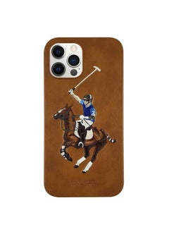 Buy Back Cover for Apple iPhone 12 (Leather | Polo, Brown in Egypt