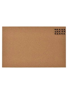 اشتري Memo Board With Pins Cork For Office And Home To Gather Notes,  Reminders,  Pictures And Prints 52x33 cm في السعودية