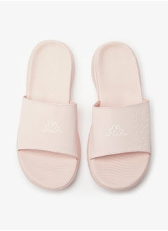 Buy Women's Logo Detail Slip-On Slide Slippers in UAE