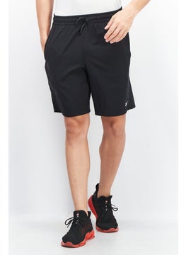 اشتري Men Sportswear Fit Drawstring Training Shorts, Black في الامارات