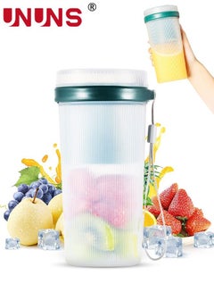 Buy Portable Electric Juicer Blender,350ML Personal Blender For Shakes And Smoothies With USB Rechargeable,12.3oz Handheld Blender in UAE