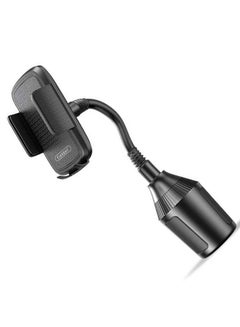 اشتري EARLDOM-GOOSENECK CUP HOLDER-EH-132-Car Phone Holder-Gooseneck Cup Design-Rotatable-Extendable-Adjustable-tight and Firm-Suitable for All Phones and All Cars-Black في مصر