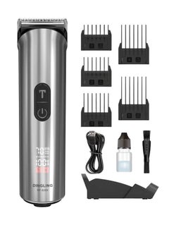 Buy Electric Hair Trimmer For Men With Blades Men'S Hair Clipper Professional Shaving Machine Rf-609X Silver in Saudi Arabia