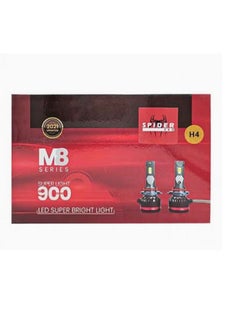 Buy Spyder M8 Super Bright 900W Car LED Headlight Bulbs Kit H4 Base For Universal Car in Saudi Arabia