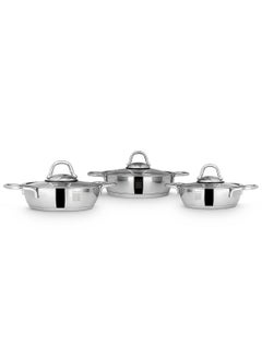 Buy Definition 6 Piece Stainless Steel Egg Pan Set in Saudi Arabia